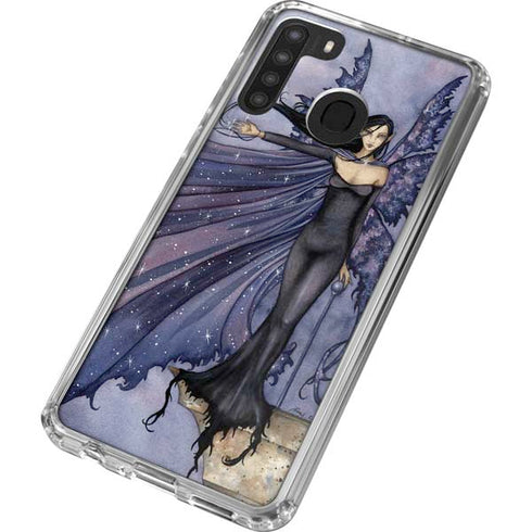 Amy Brown Cloak of Stars Galaxy A21 Clear Case