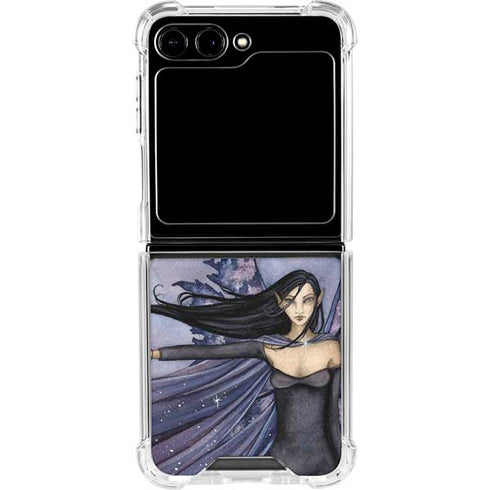 Cloak of Stars by Amy Brown Galaxy Z Flip5 5G Clear Case