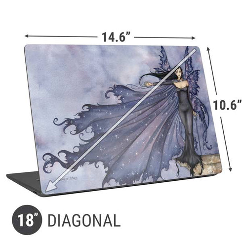 Amy Brown Cloak of Stars Universal Laptop 18in (14.6 x 10.6in) Skin