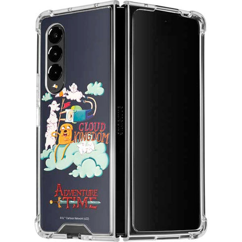 Adult Swim Adventure Time Cloud Kingdom Galaxy Z Fold4 5G Clear Case