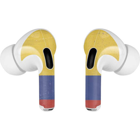 Colombia Flag Distressed AirPods Pro 2nd Gen Skin