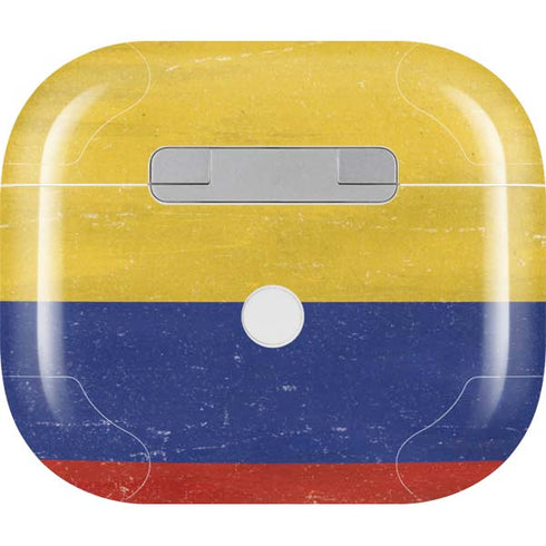 Colombia Flag Distressed Apple AirPods (3rd Gen 2021) Skin