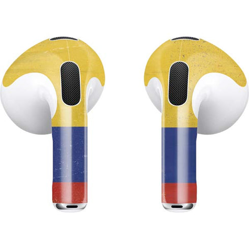 Colombia Flag Distressed Apple AirPods (3rd Gen 2021) Skin