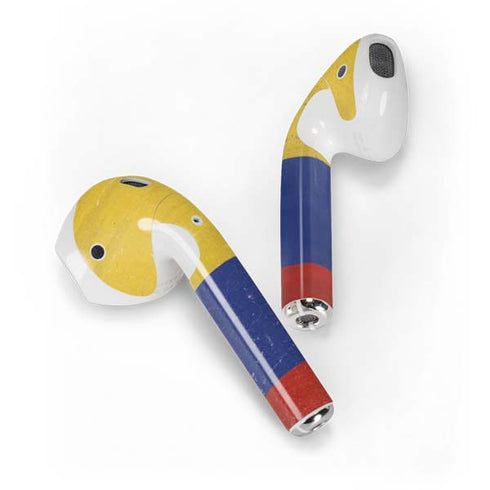 Colombia Flag Distressed Apple AirPods Skin