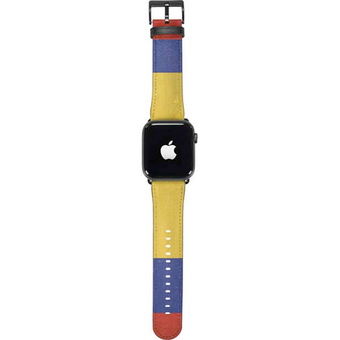 Colombia Flag Distressed Apple Watch Band 42-44mm