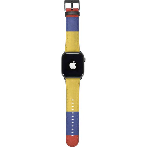 Colombia Flag Distressed Apple Watch Band 38-40mm