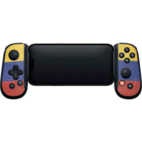 Colombia Flag Distressed Backbone One for iPhone Game Controller Skin