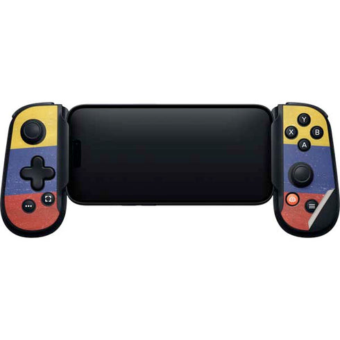 Colombia Flag Distressed Backbone One for iPhone Game Controller Skin