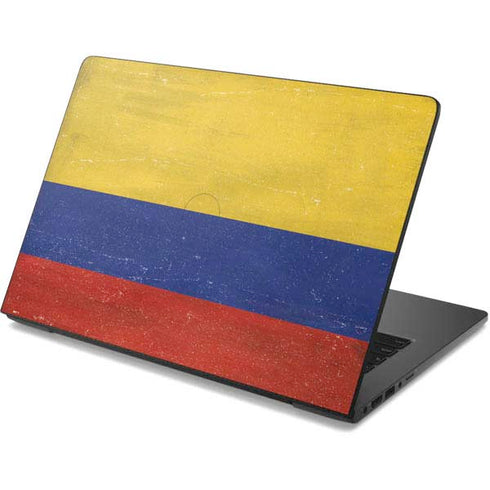Colombia Flag Distressed Dell Chromebook Skin