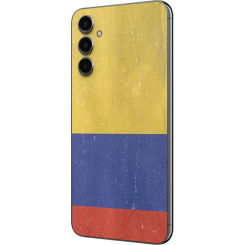 Colombia Flag Distressed Galaxy A14 5G Skin