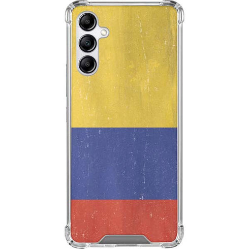 Colombia Flag Distressed Galaxy A15 5G Clear Case