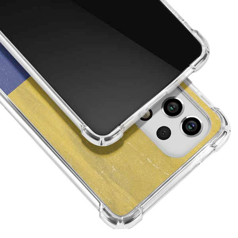 Colombia Flag Distressed Galaxy A53 5G Clear Case