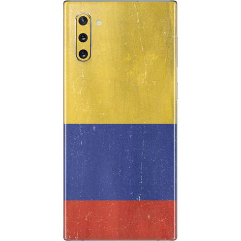 Colombia Flag Distressed Galaxy Note 10 Skin
