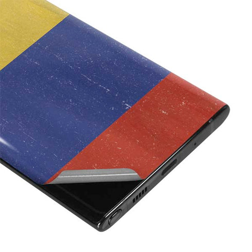 Colombia Flag Distressed Galaxy Note 10 Skin