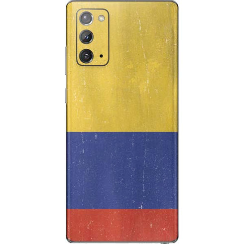 Colombia Flag Distressed Galaxy Note20 5G Skin
