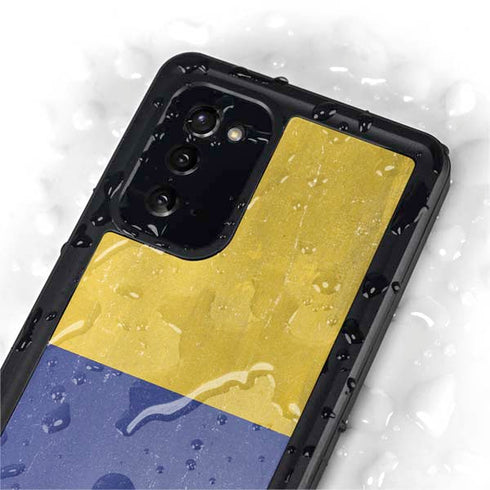 Colombia Flag Distressed Galaxy Note20 5G Waterproof Case
