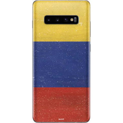 Colombia Flag Distressed Galaxy S10 Plus Skin