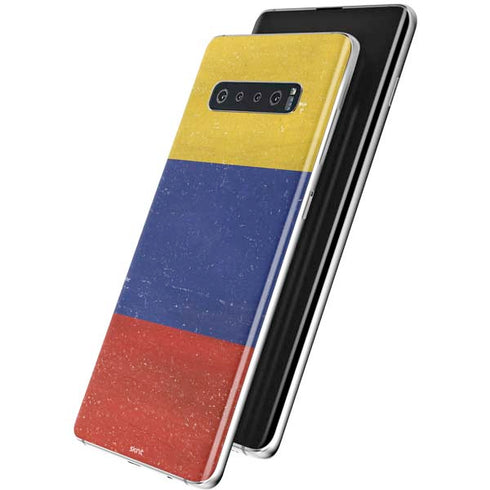 Colombia Flag Distressed Galaxy S10 Skin