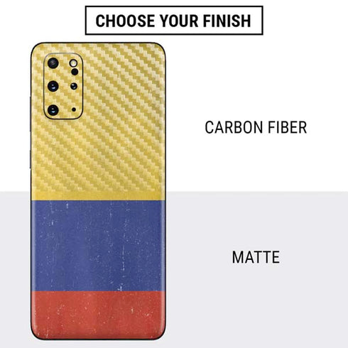 Colombia Flag Distressed Galaxy S20 Plus Skin