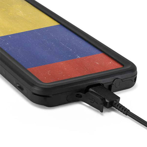 Colombia Flag Distressed Galaxy S20 Plus Waterproof Case