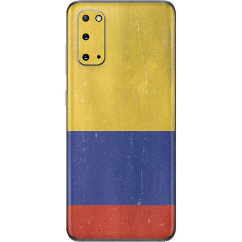 Colombia Flag Distressed Galaxy S20 Skin