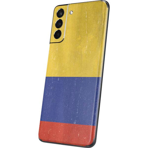 Colombia Flag Distressed Galaxy S21 5G Skin