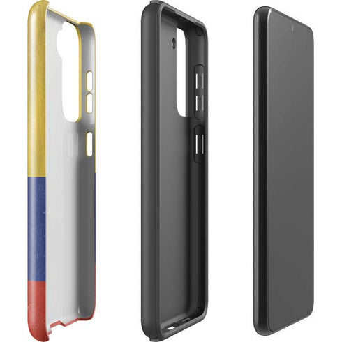 Colombia Flag Distressed Galaxy S21 Plus 5G Pro Case