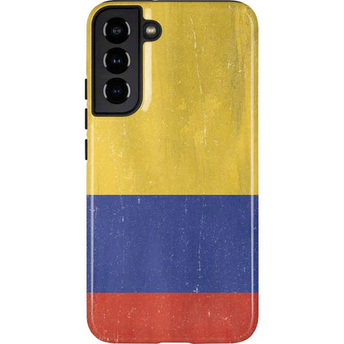 Colombia Flag Distressed Galaxy S22 Plus Pro Case