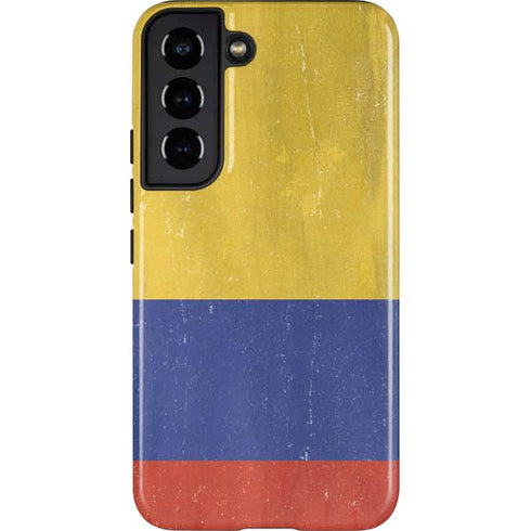 Colombia Flag Distressed Galaxy S22 Pro Case