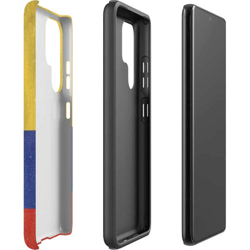Colombia Flag Distressed Galaxy S22 Ultra Pro Case