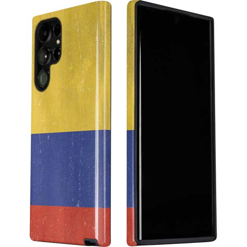 Colombia Flag Distressed Galaxy S22 Ultra Pro Case