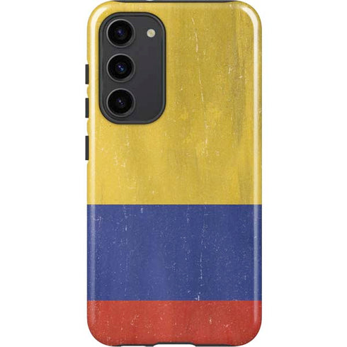 Colombia Flag Distressed Galaxy S23 Plus Pro Case