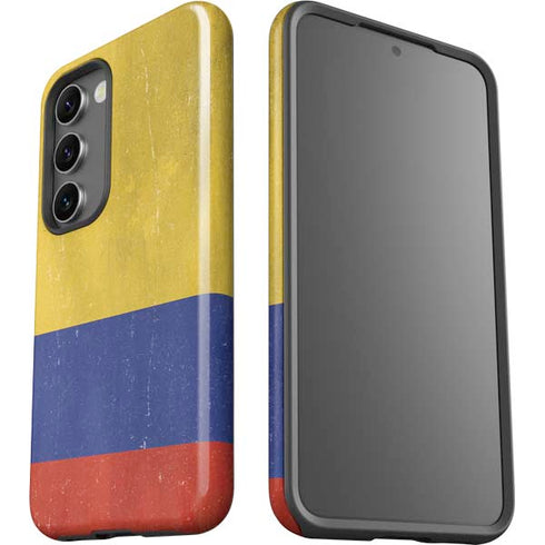 Colombia Flag Distressed Galaxy S23 Pro Case