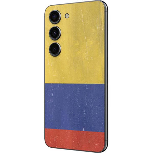 Colombia Flag Distressed Galaxy S23 Skin