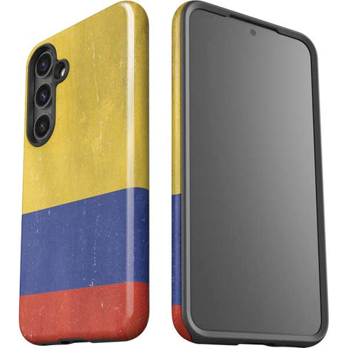 Colombia Flag Distressed Galaxy S24 Plus Impact Case