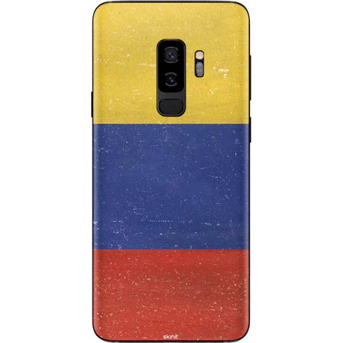 Colombia Flag Distressed Galaxy S9 Plus Skin