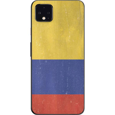 Colombia Flag Distressed Google Pixel 4 XL Skin