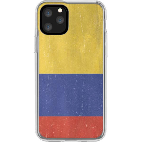 Colombia Flag Distressed iPhone 11 Pro Clear Case