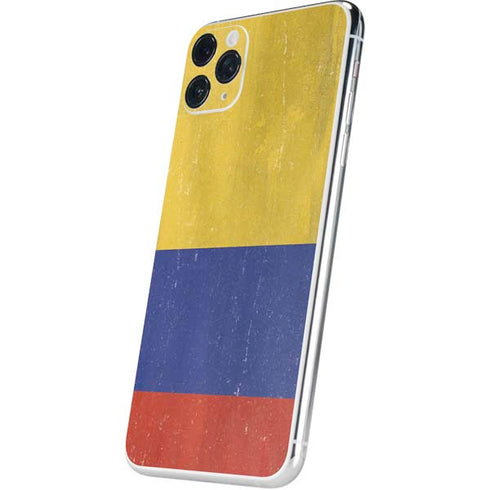 Colombia Flag Distressed iPhone 11 Pro Max Skin