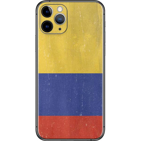 Colombia Flag Distressed iPhone 11 Pro Skin