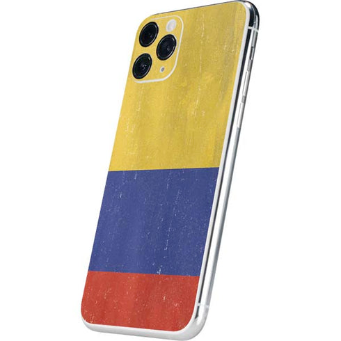 Colombia Flag Distressed iPhone 11 Pro Skin