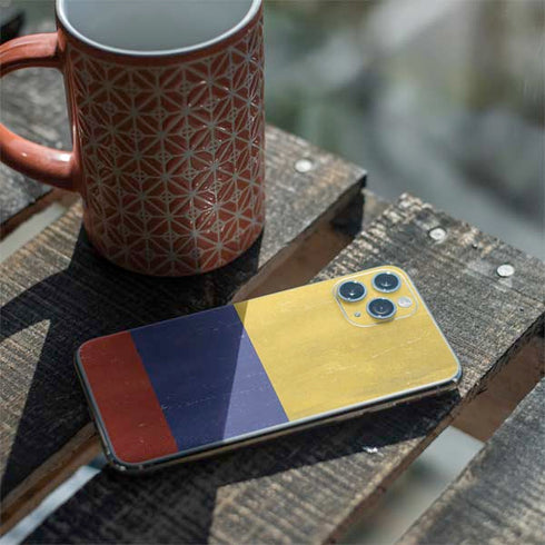Colombia Flag Distressed iPhone 11 Pro Skin