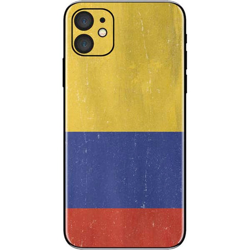 Colombia Flag Distressed iPhone 11 Skin