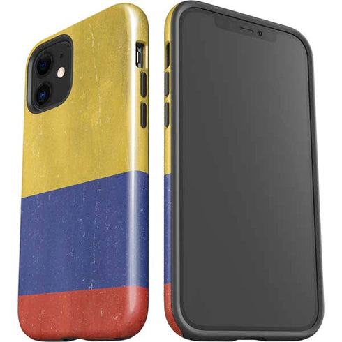 Colombia Flag Distressed iPhone 12 Impact Case