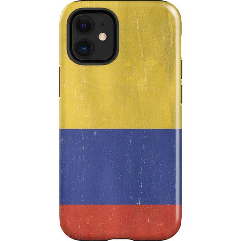 Colombia Flag Distressed iPhone 12 Mini Impact Case