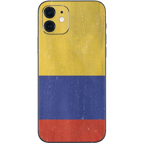 Colombia Flag Distressed iPhone 12 Mini Skin