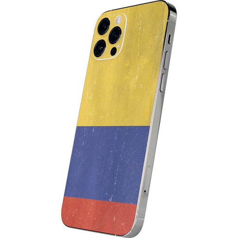 Colombia Flag Distressed iPhone 12 Pro Max Skin
