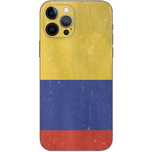 Colombia Flag Distressed iPhone 12 Pro Skin