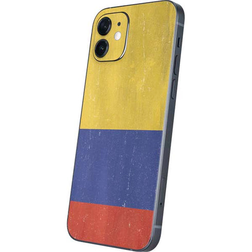 Colombia Flag Distressed iPhone 12 Skin