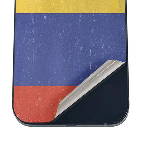Colombia Flag Distressed iPhone 12 Skin